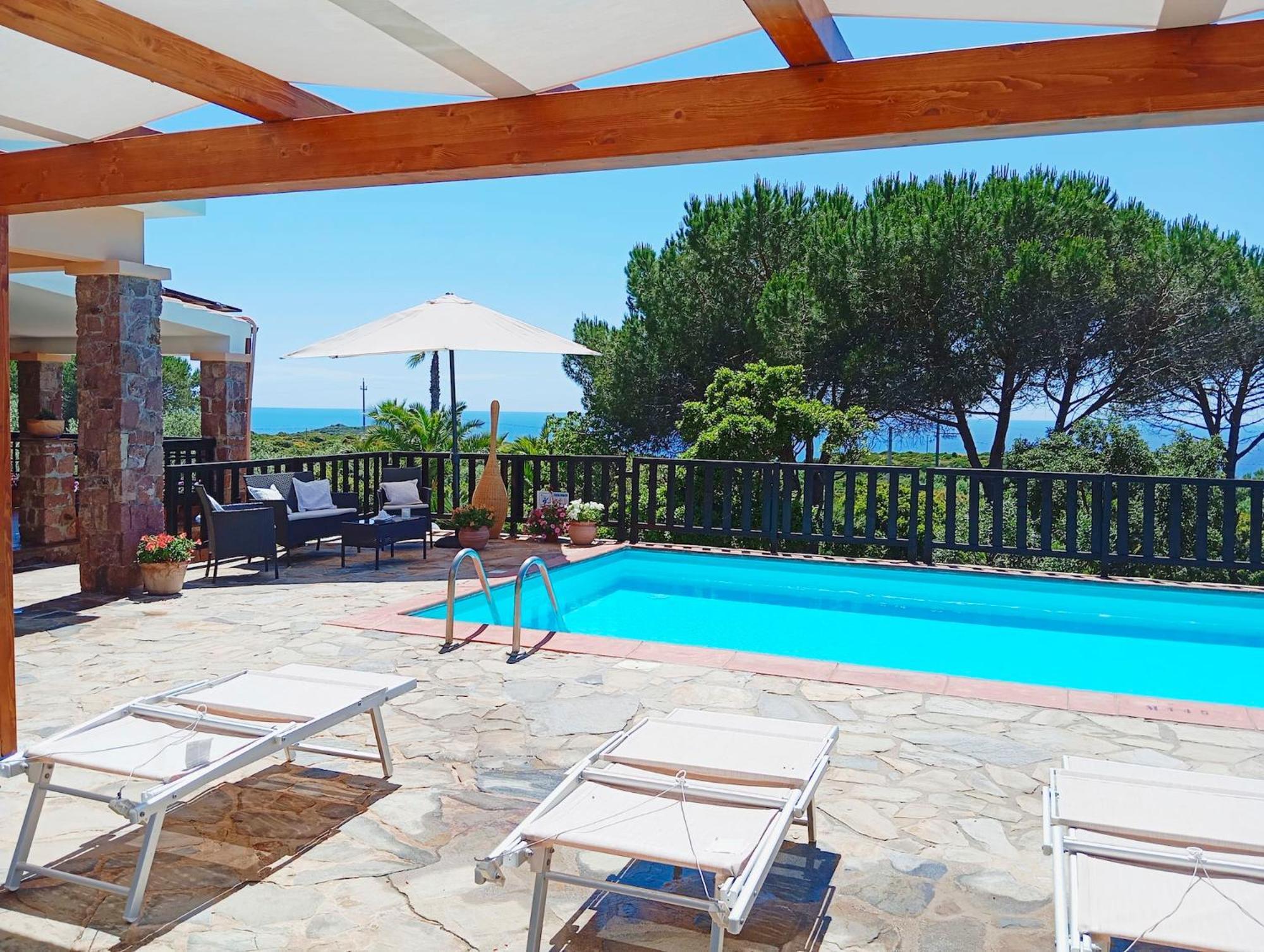 Alghero Villa Barranch With Sea View Swimming Pool For 6 People Exterior foto